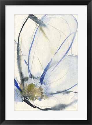 Framed Cobalt &amp; Paynes Petals II Print