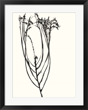 Framed Naive Flower Sketch I Print