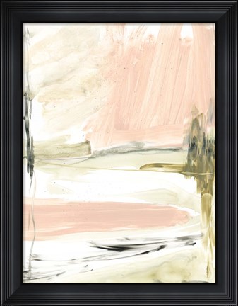 Framed Peach Sorbet I Print