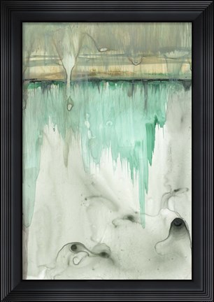 Framed Verde Horizon I Print