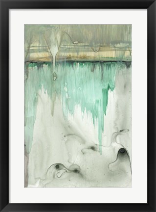 Framed Verde Horizon I Print