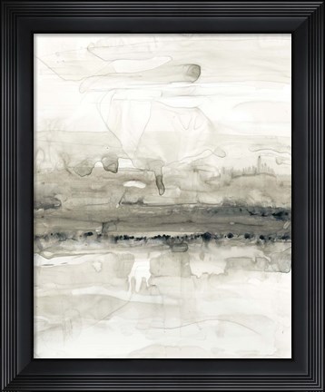Framed Grey on the Horizon II Print