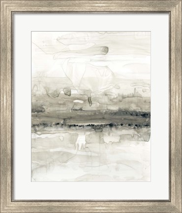 Framed Grey on the Horizon II Print