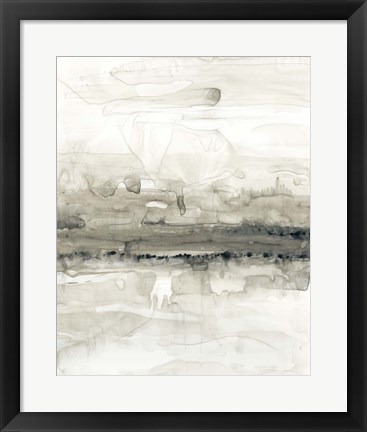 Framed Grey on the Horizon II Print