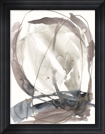 Framed Inky Vortex II Print
