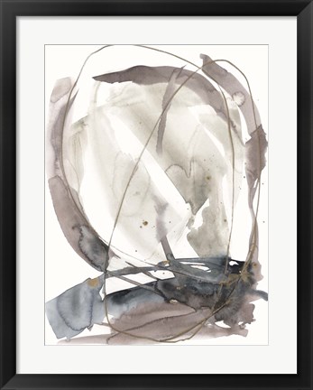 Framed Inky Vortex II Print