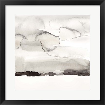 Framed Watercolor Abstract Horizon I Print