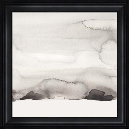 Framed Watercolor Abstract Horizon II Print