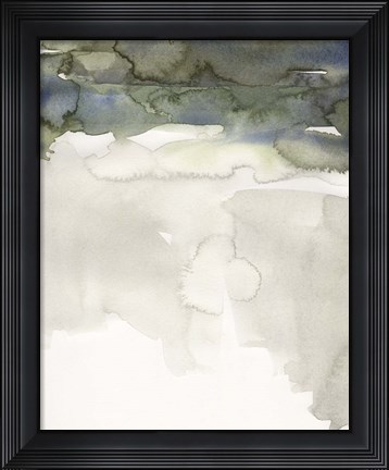 Framed Watercolor Abstract Horizon III Print