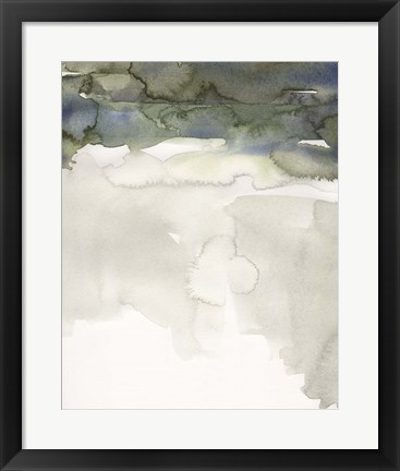 Framed Watercolor Abstract Horizon III Print