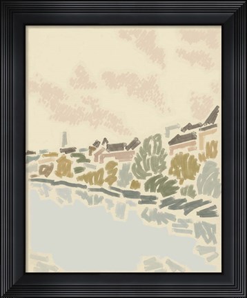 Framed Paysage de Poitiers II Print