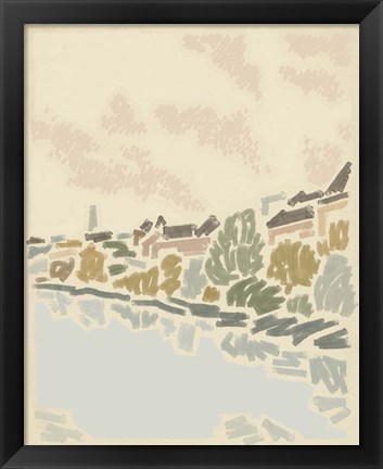 Framed Paysage de Poitiers II Print