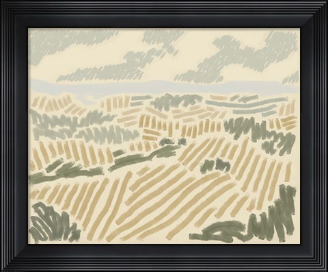 Framed Paysage de Montpellier II Print