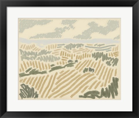 Framed Paysage de Montpellier II Print