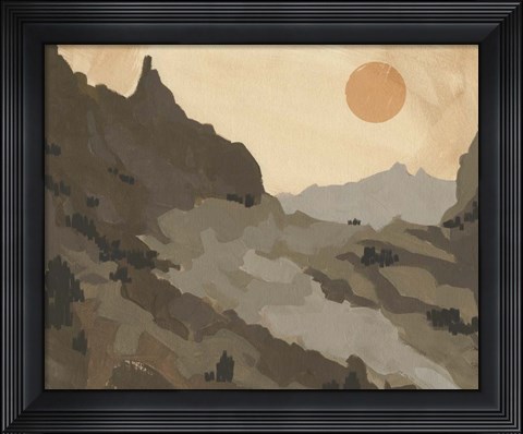 Framed Thunder Rock I Print