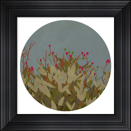 Framed Winterberry Bush I Print