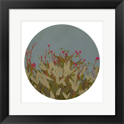 Framed Winterberry Bush I Print