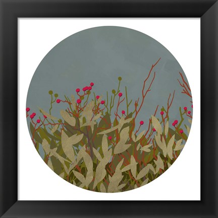 Framed Winterberry Bush II Print