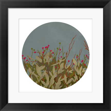 Framed Winterberry Bush II Print