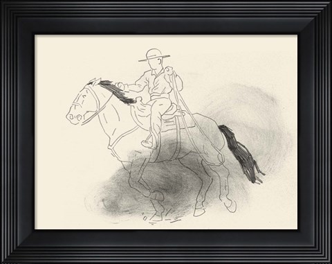 Framed Roping Lessons II Print