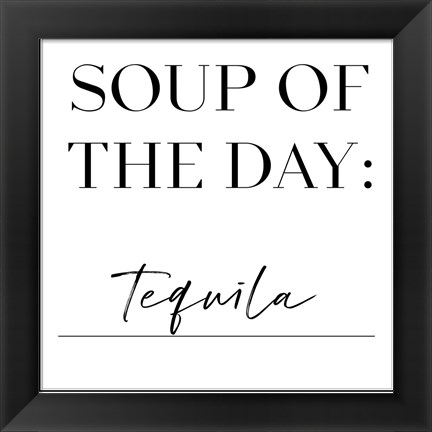 Framed Soup du Jour III Print