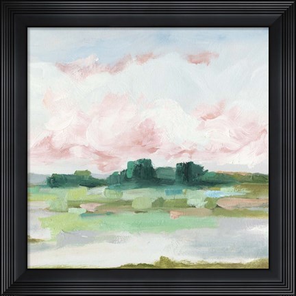 Framed Pink Marsh I Print