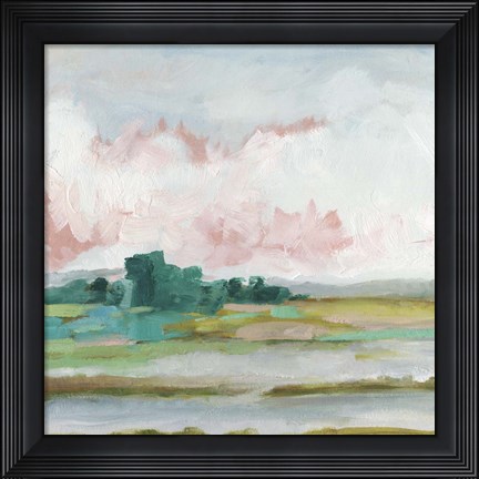 Framed Pink Marsh II Print