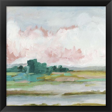 Framed Pink Marsh II Print