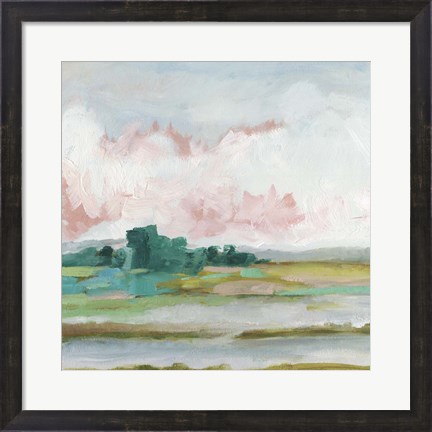 Framed Pink Marsh II Print