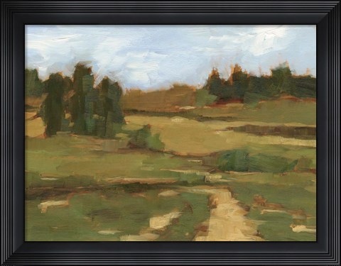 Framed Ochre Valley I Print