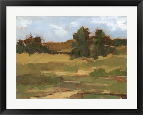 Framed Ochre Valley II Print