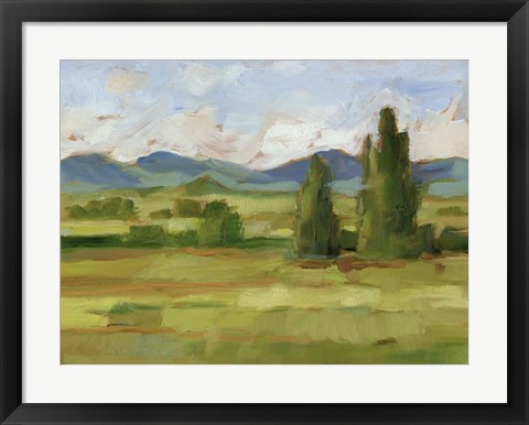 Framed Tuscan Vista II Print