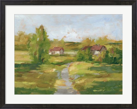 Framed Rural English Cottage II Print