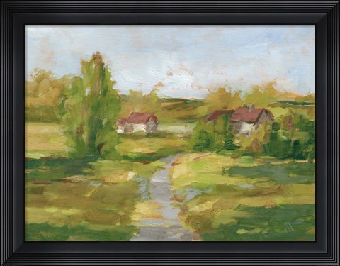 Framed Rural English Cottage II Print