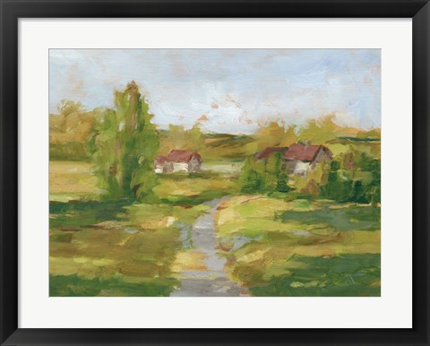 Framed Rural English Cottage II Print