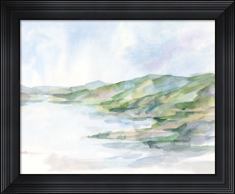 Framed Pastel Seaside II Print