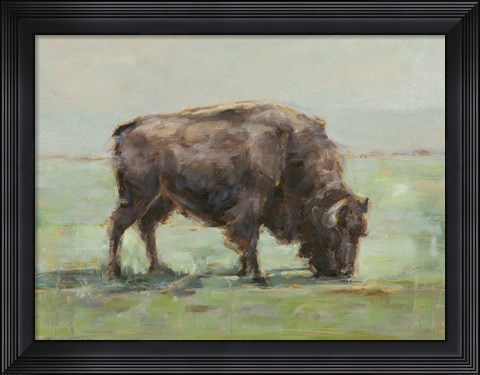 Framed Where the Buffalo Roam I Print