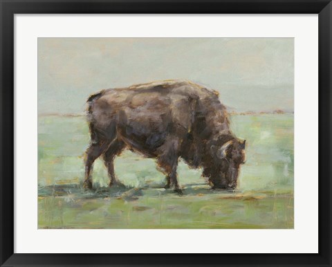 Framed Where the Buffalo Roam I Print