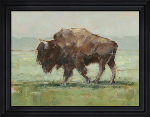 Framed Where the Buffalo Roam II Print