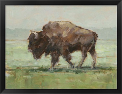 Framed Where the Buffalo Roam II Print