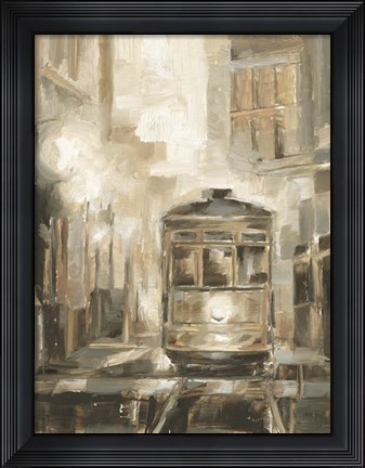 Framed Night Trolley I Print