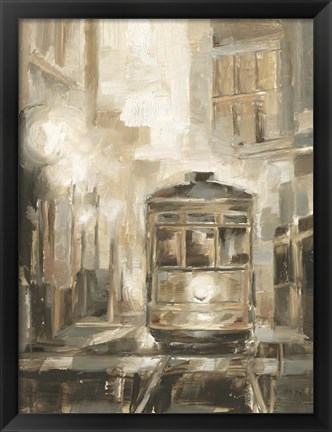 Framed Night Trolley I Print