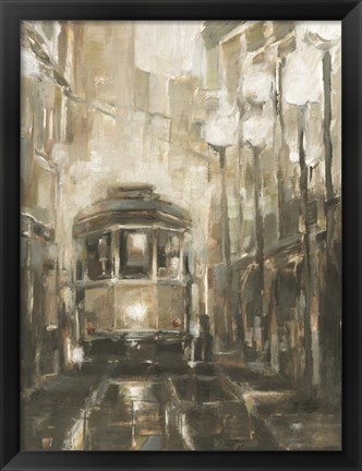 Framed Night Trolley II Print