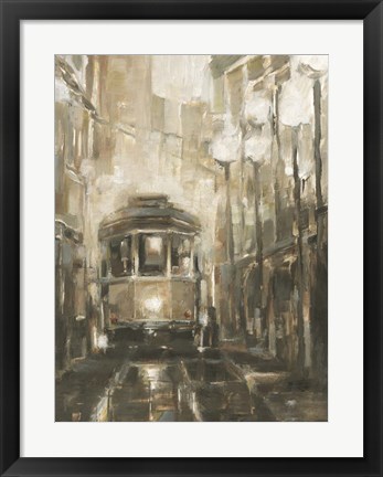 Framed Night Trolley II Print