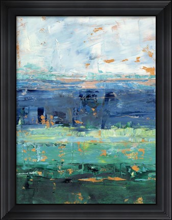 Framed Earth and Sea II Print