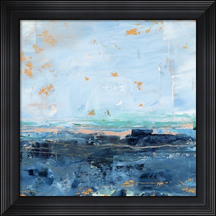 Framed Serene Seascape I Print