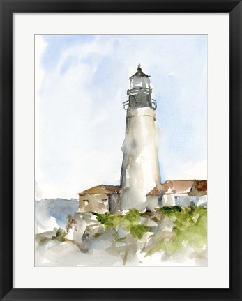 Framed Plein Air Lighthouse Study II Print