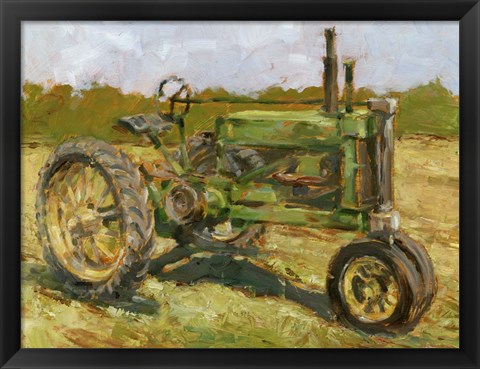 Framed Rustic Tractors I Print