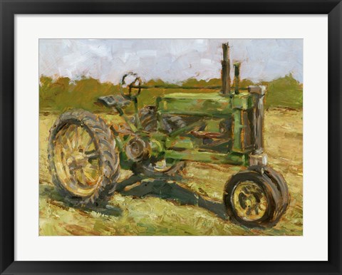 Framed Rustic Tractors I Print