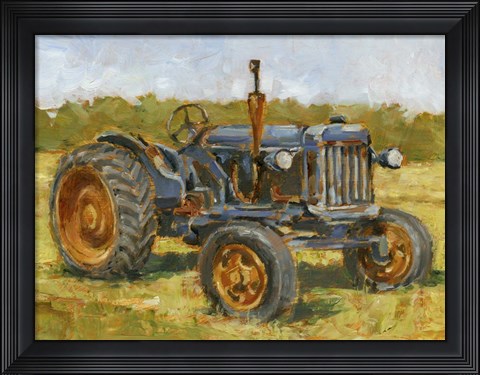 Framed Rustic Tractors III Print